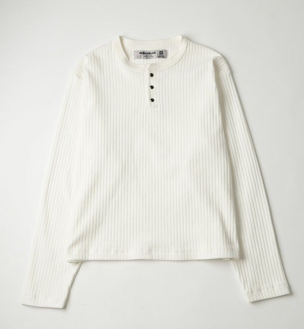  「【Sourcream】針抜きパールボタンヘンリートップス[2026AW]」|Tシャツ・カットソー|