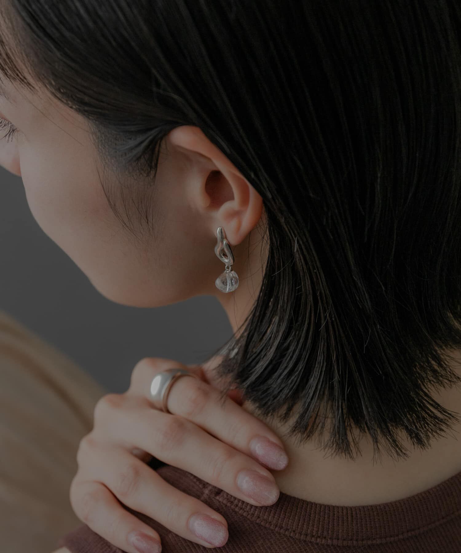 SMELLY「SMELLY so&rsquo;　crystal drop pierce」|ピアス|