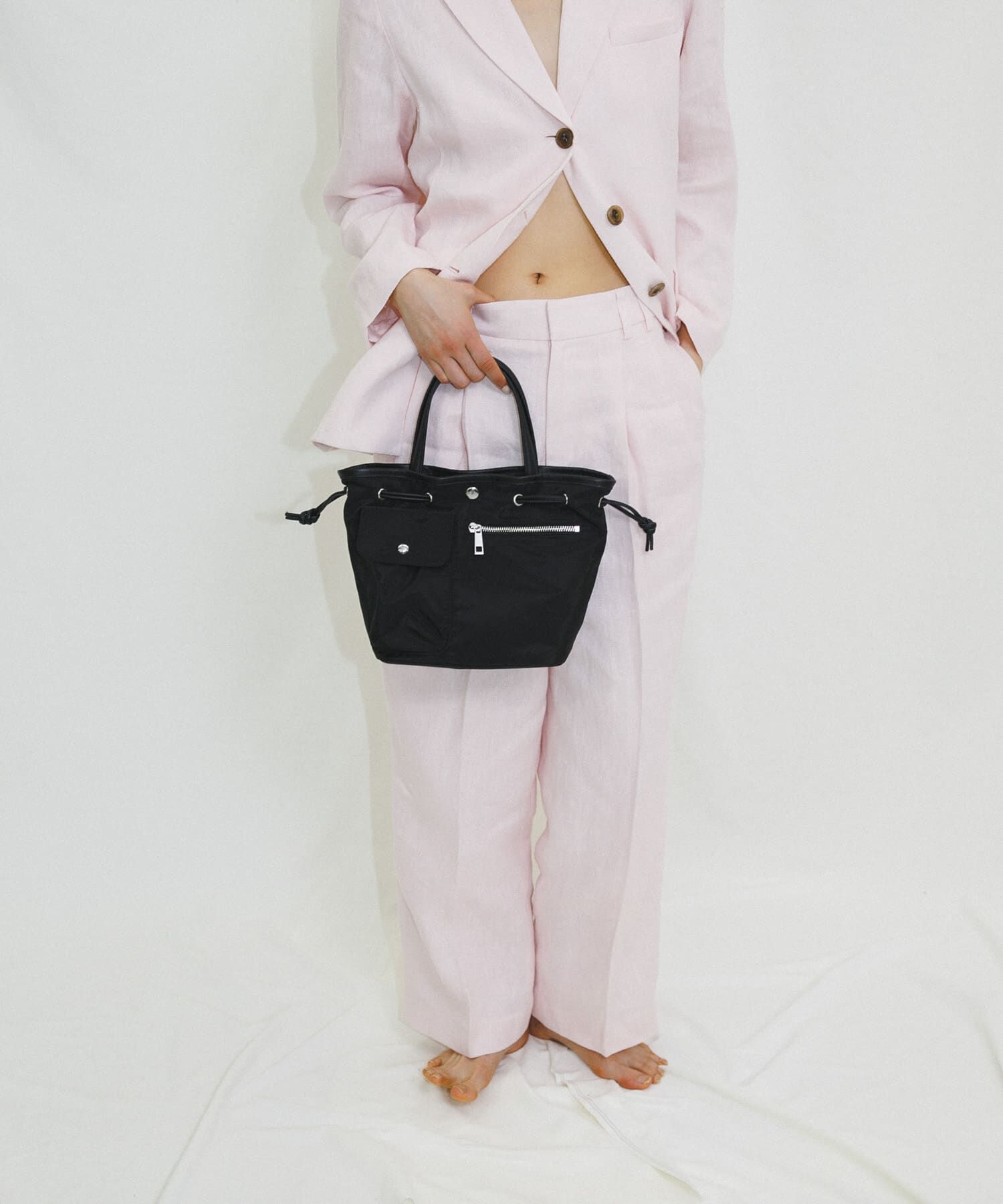 RODE SKO「『Ssize』hun RODESKO　Dual pocket tote small」|トートバッグ|ブラック