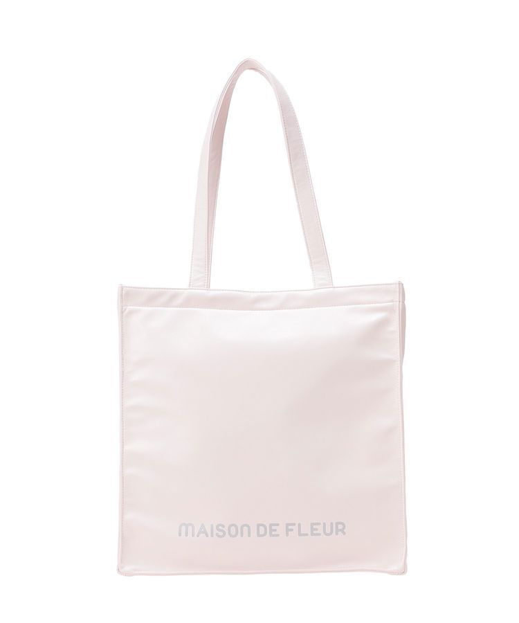Maison de FLEUR「【5色展開/キャリーオン/A4対応】ファスナー付きキャリーオンスクエアトート」|トートバッグ|