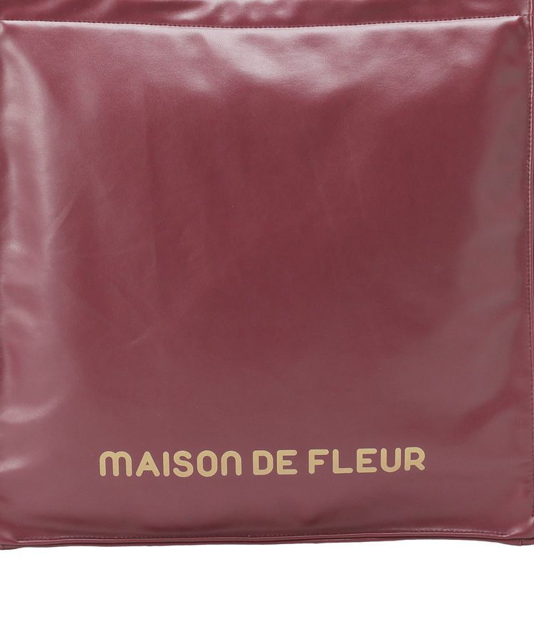 Maison de FLEUR「【5色展開/キャリーオン/A4対応】ファスナー付きキャリーオンスクエアトート」|トートバッグ|