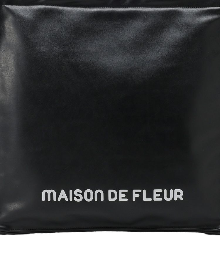 Maison de FLEUR「【5色展開/キャリーオン/A4対応】ファスナー付きキャリーオンスクエアトート」|トートバッグ|