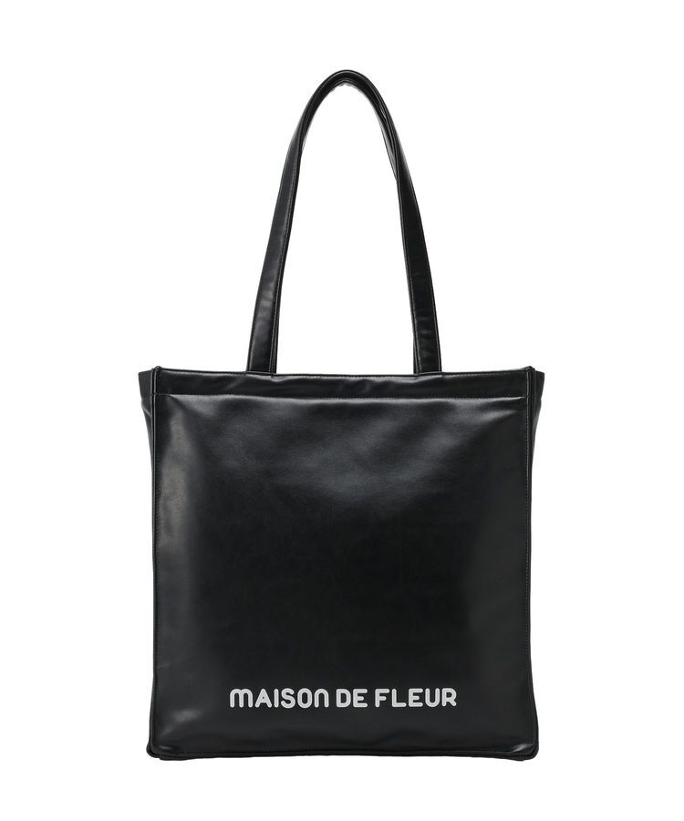 Maison de FLEUR「【5色展開/キャリーオン/A4対応】ファスナー付きキャリーオンスクエアトート」|トートバッグ|