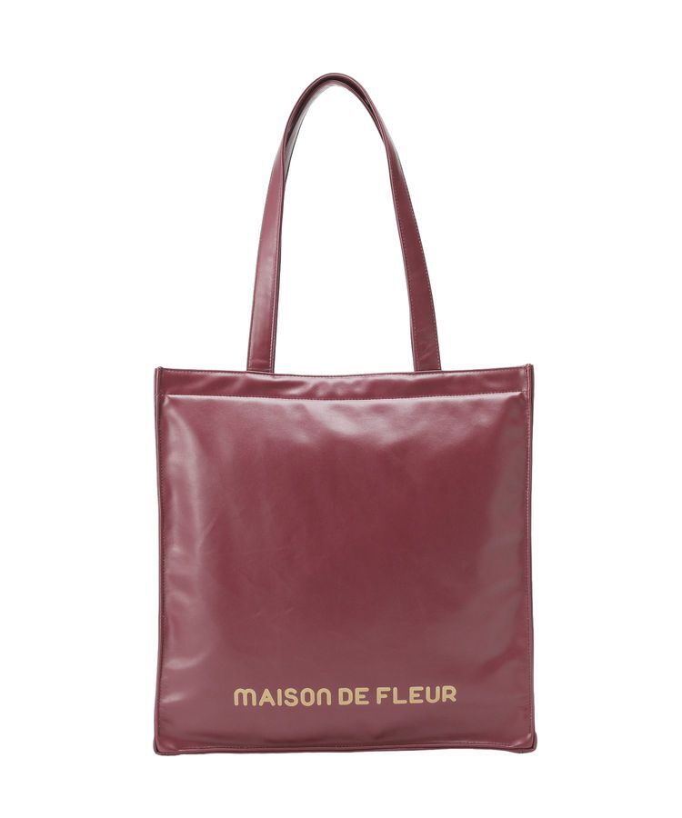 Maison de FLEUR「【5色展開/キャリーオン/A4対応】ファスナー付きキャリーオンスクエアトート」|トートバッグ|