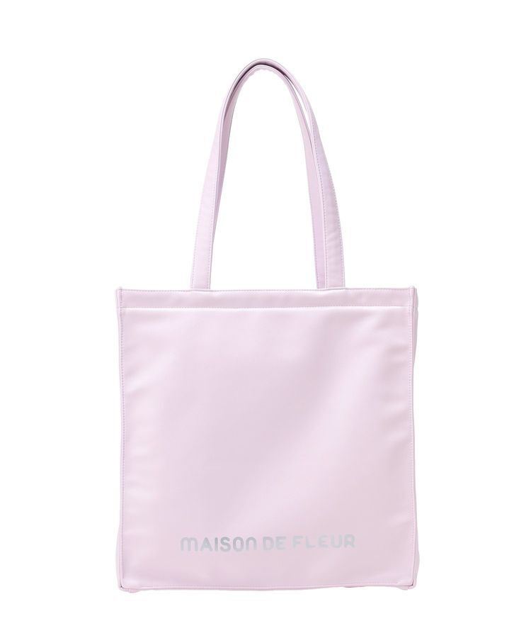 Maison de FLEUR「【5色展開/キャリーオン/A4対応】ファスナー付きキャリーオンスクエアトート」|トートバッグ|
