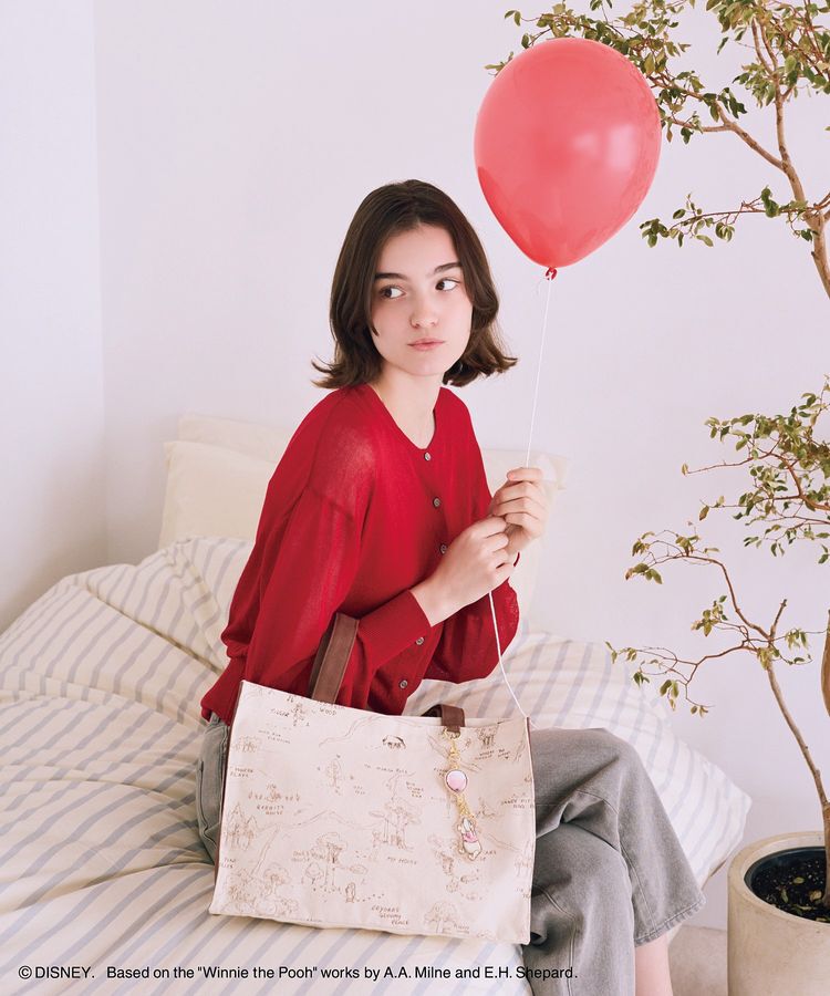 Maison de FLEUR「Winnie the Pooh/スクエアトートバッグ」|トートバッグ|