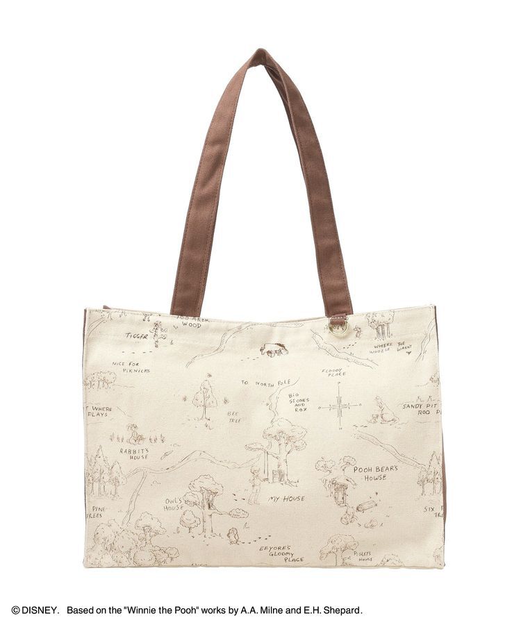 Maison de FLEUR「Winnie the Pooh/スクエアトートバッグ」|トートバッグ|