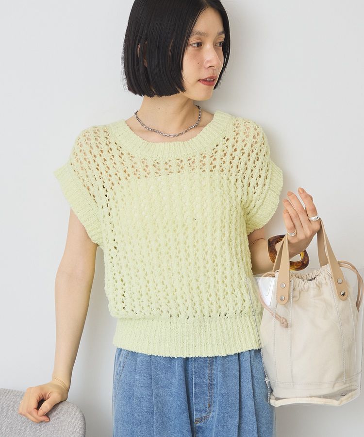 AMERICAN HOLIC「ノースリーブニットプルオーバー」|ニット・セーター|Pistachio