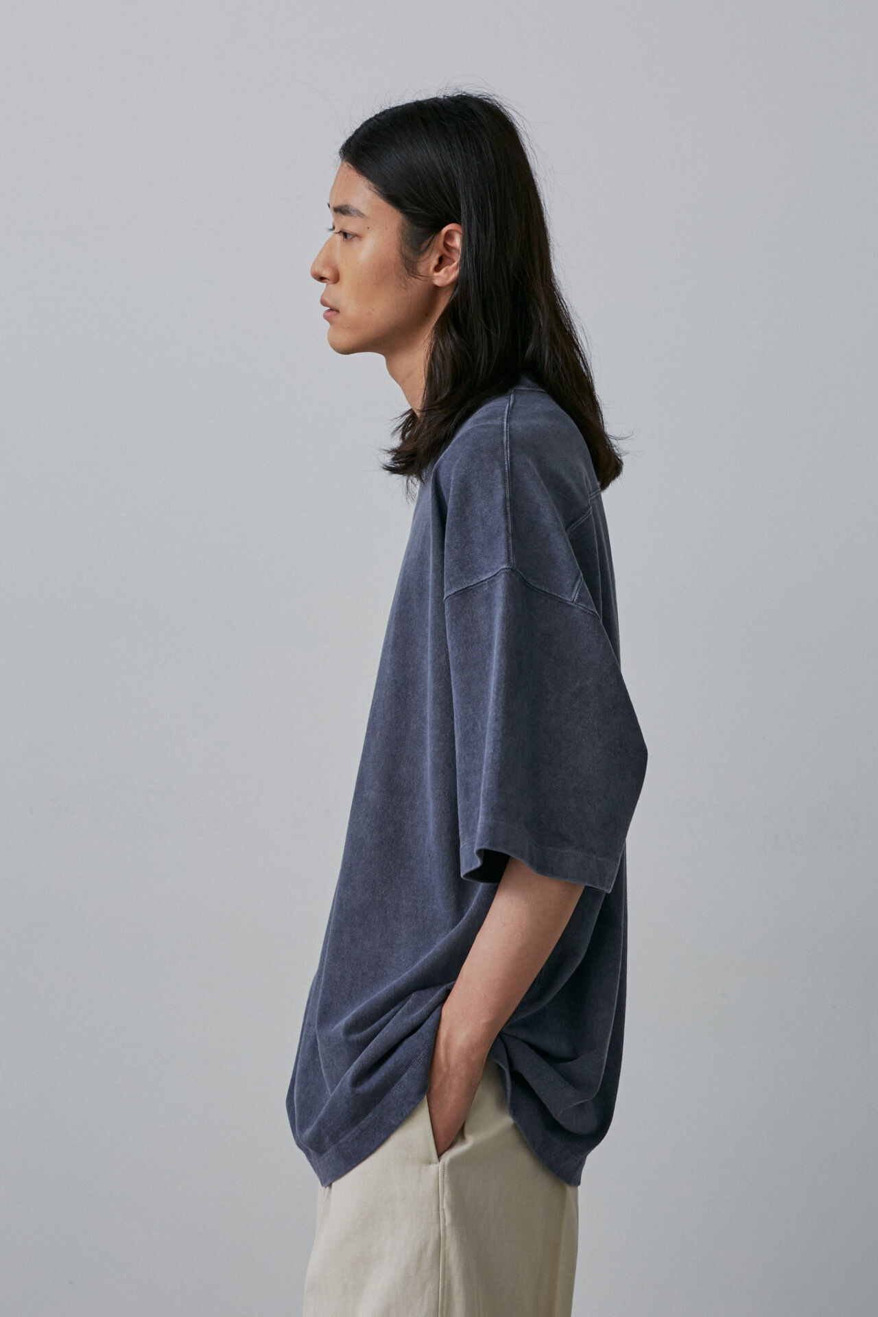 YLEVE 「YLEVE / PIGMENT DYE  OPEN END COTTON T」|Tシャツ・カットソー|