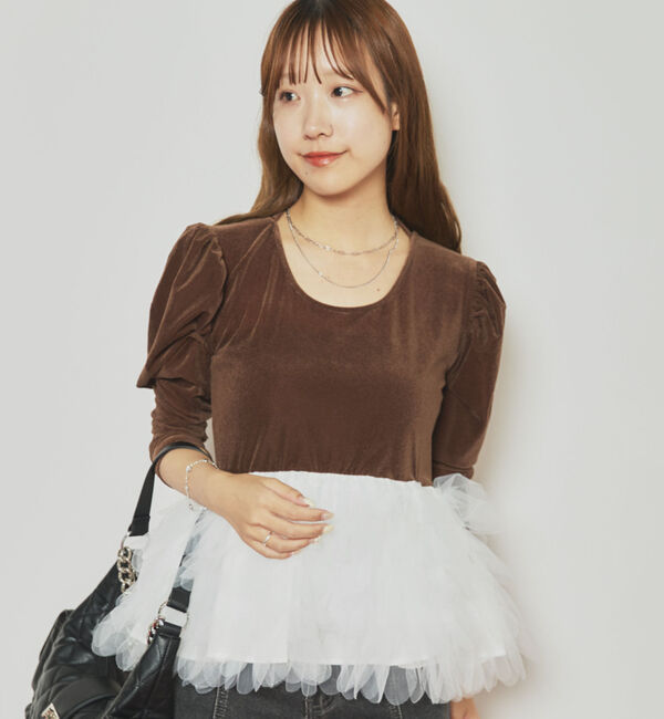 archives「ベロアチュールドッキングＴＯＰＳ」|Tシャツ・カットソー|MOCHA