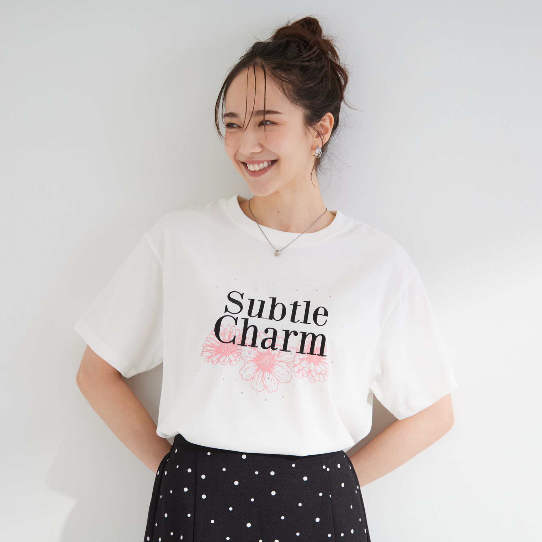 SHOO･LA･RUE「【S-LL/洗濯機可】選べる4柄　デイリー使いにぴったりな 大人の頼れるTシャツ」|Tシャツ・カットソー|