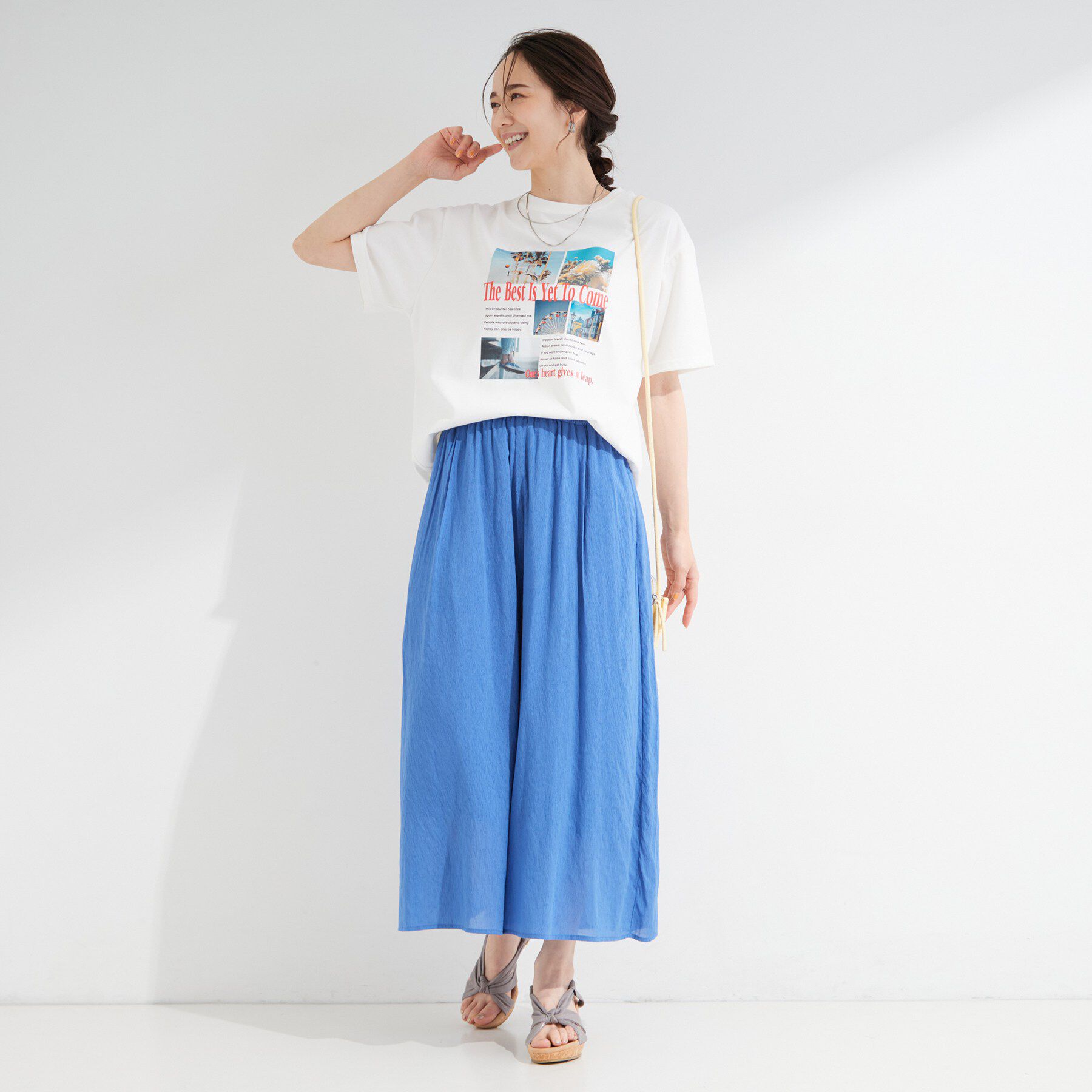 SHOO･LA･RUE「【S-LL/洗濯機可】選べる4柄　デイリー使いにぴったりな 大人の頼れるTシャツ」|Tシャツ・カットソー|