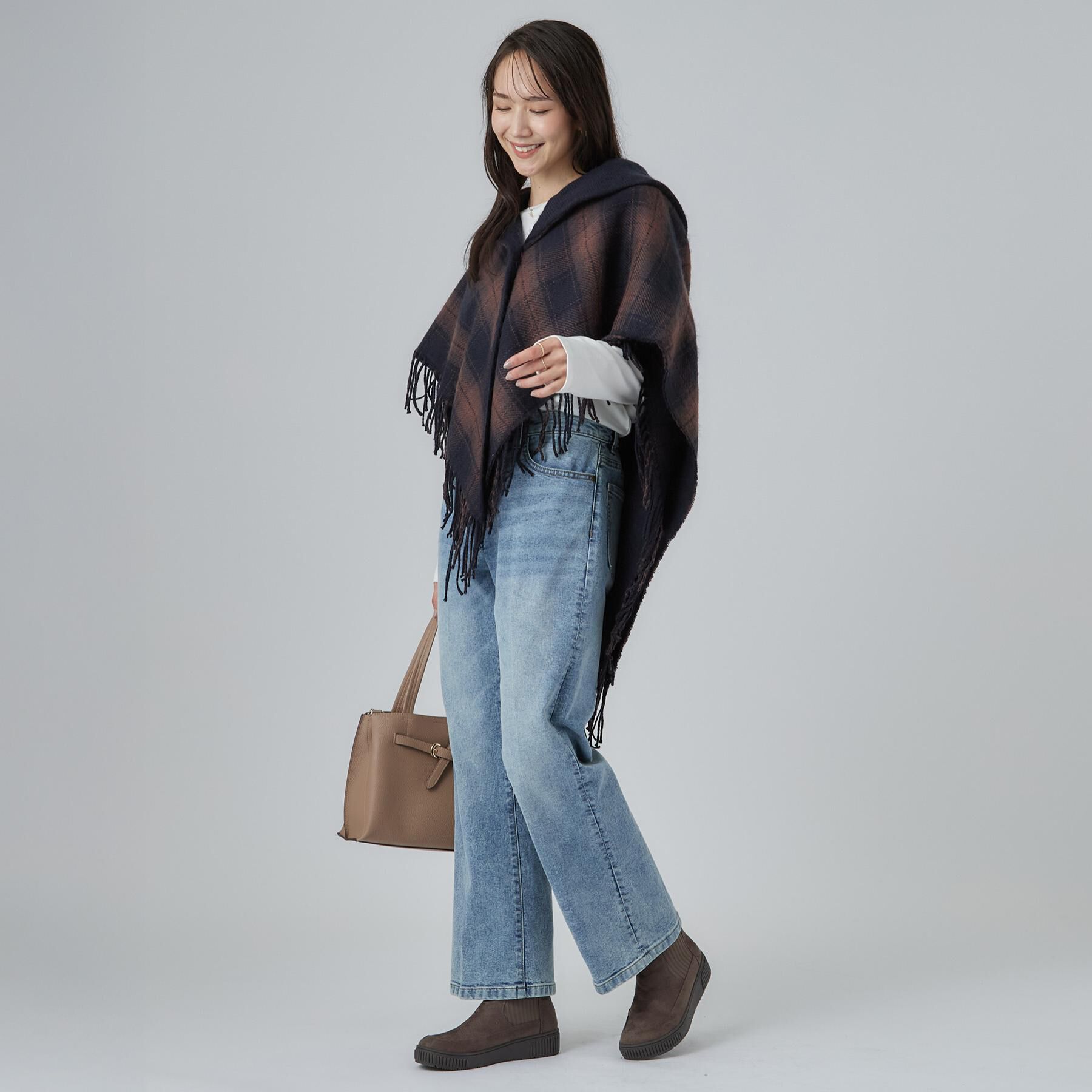 SHOO･LA･RUE「【撥水/低反発クッション】スニーカー感覚ではける はきぐちニットブーツ」|ショートブーツ|