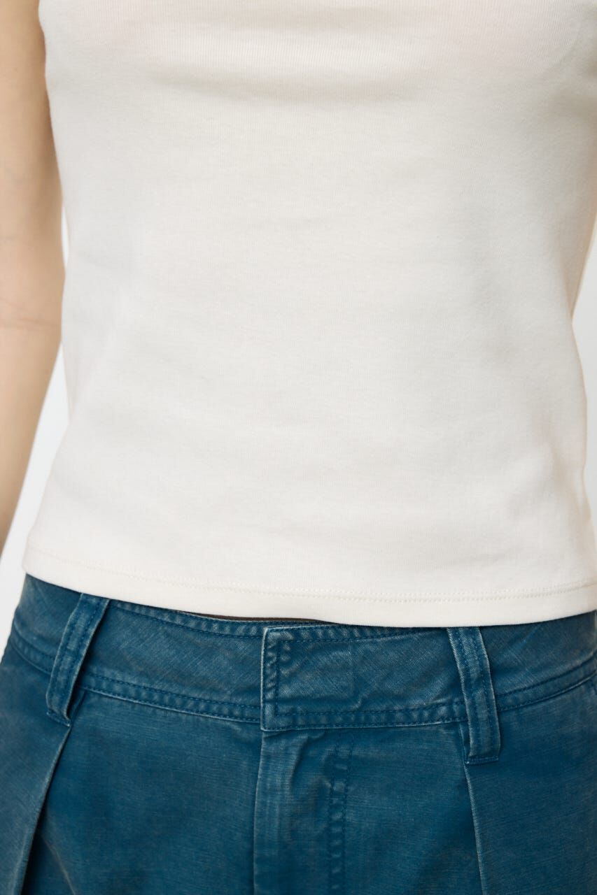 MOUSSY「BACK OPEN SHORT SLEEVE TEE」|Tシャツ・カットソー|