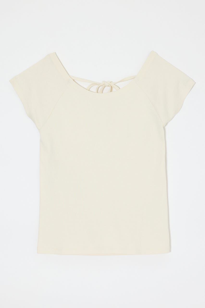 MOUSSY「BACK OPEN SHORT SLEEVE TEE」|Tシャツ・カットソー|