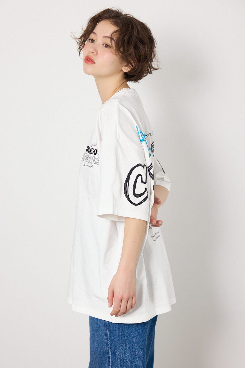 RODEO CROWNS「Graffiti プリントTシャツ」|Tシャツ・カットソー|