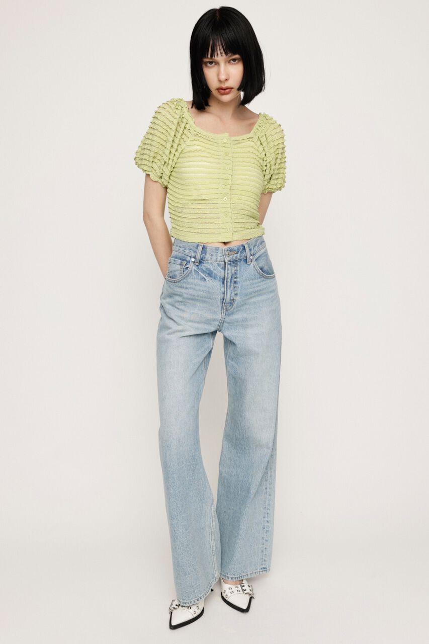 SLY「FRILL PUFF CUT トップス」|Tシャツ・カットソー|
