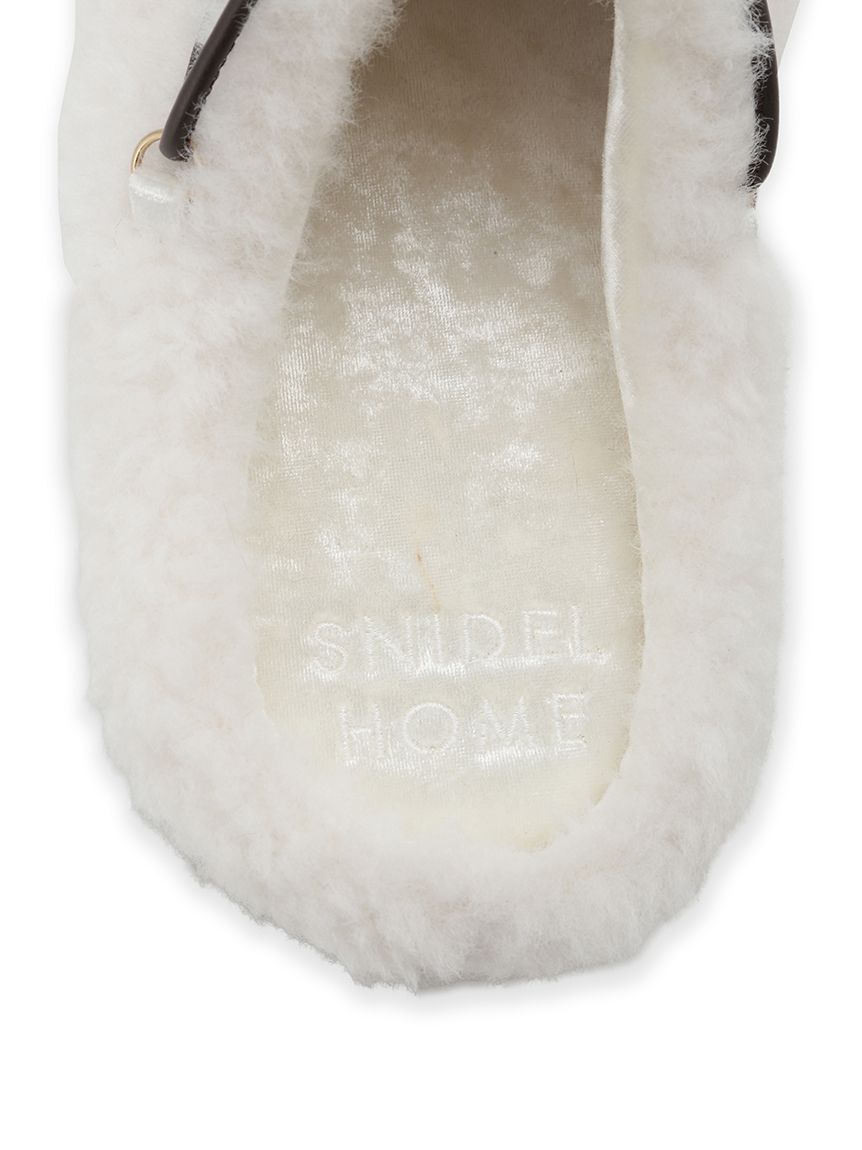 SNIDEL HOME「レースアップファースリッパ」|ルームシューズ|