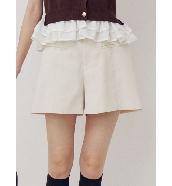 LAGUNAMOON「ダブルクロスショートパンツ」|その他|アイボリー