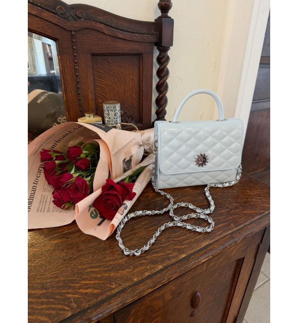 EVRIS「SUNNY MOTIF キルティングショルダーBAG」|ショルダー・メッセンジャー|ブルー