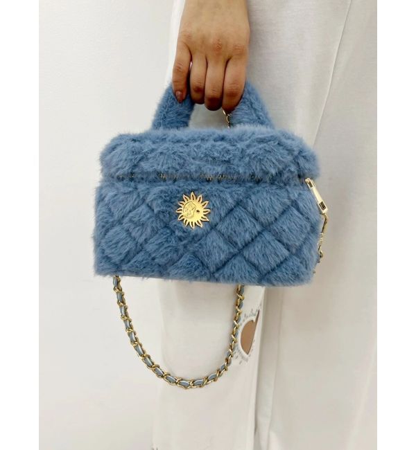 EVRIS「フェイクファーキルティングバニティ－BAG」|ショルダー・メッセンジャー|