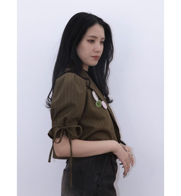 jouetie「【FRUITSZIPPER櫻井優衣】クロップドジャケット」|テーラードジャケット|