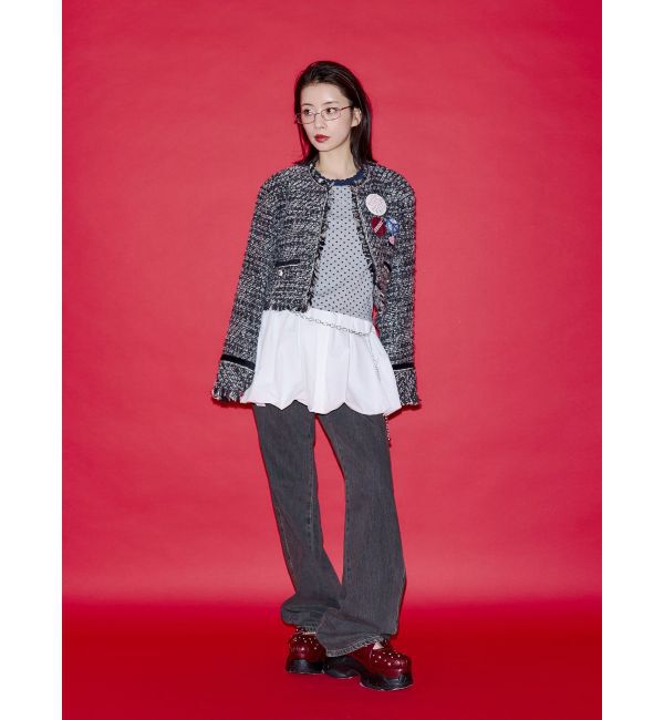 jouetie「【SOMETHING&times;PosTokyo】Straight Loose Denim」|デニム|