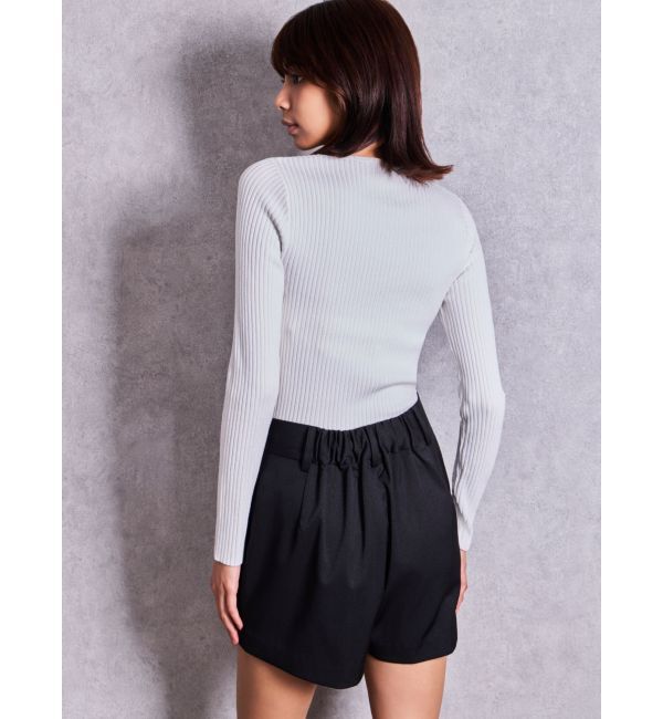 GYDA「GG bijou MOLD long sleeveニットトップス」|ニット・セーター|
