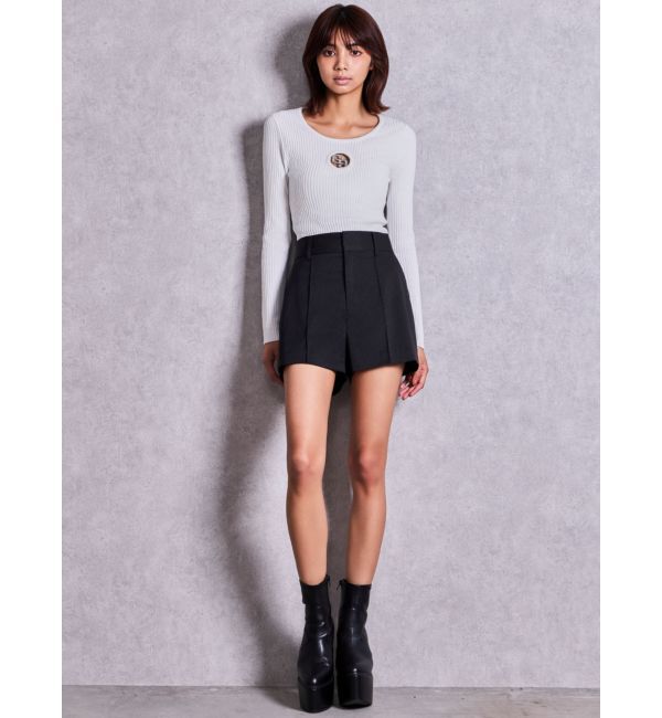 GYDA「GG bijou MOLD long sleeveニットトップス」|ニット・セーター|