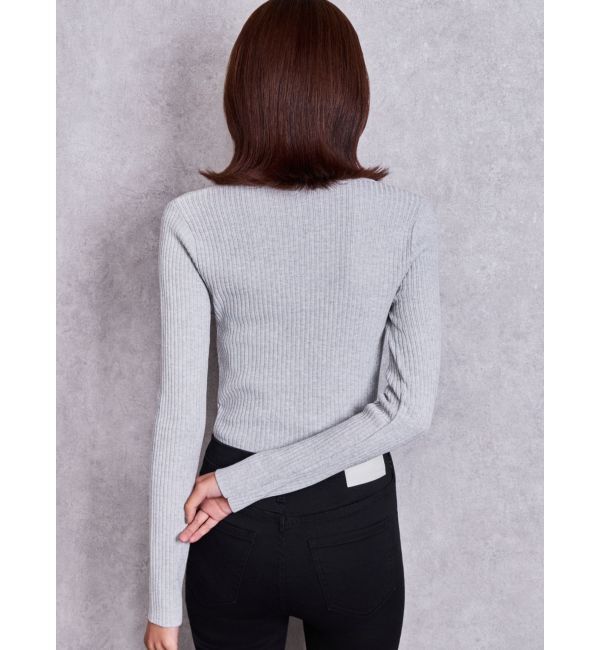 GYDA「GG bijou MOLD long sleeveニットトップス」|ニット・セーター|