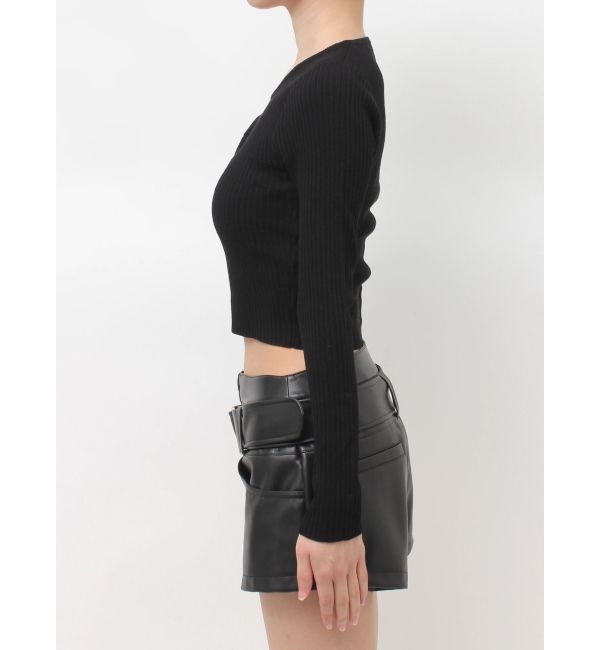 GYDA「GG bijou MOLD long sleeveニットトップス」|ニット・セーター|