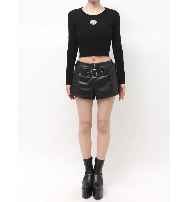 GYDA「GG bijou MOLD long sleeveニットトップス」|ニット・セーター|