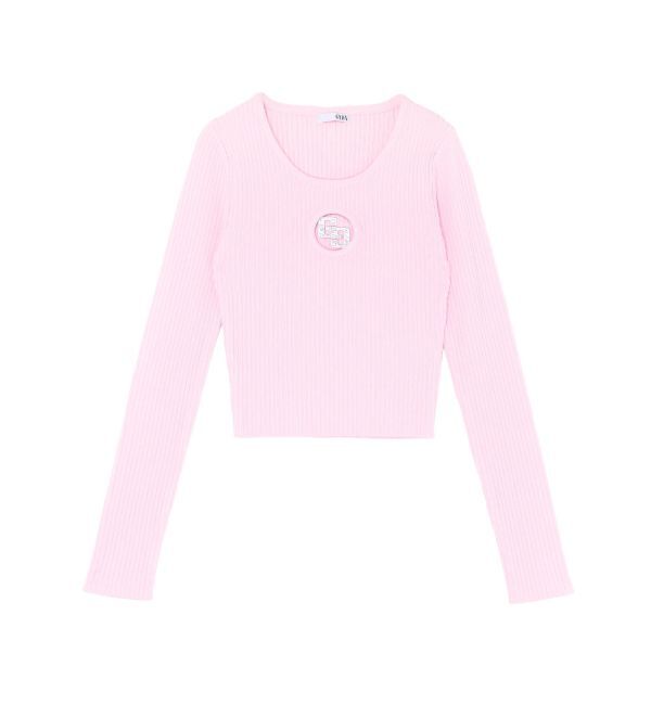 GYDA「GG bijou MOLD long sleeveニットトップス」|ニット・セーター|