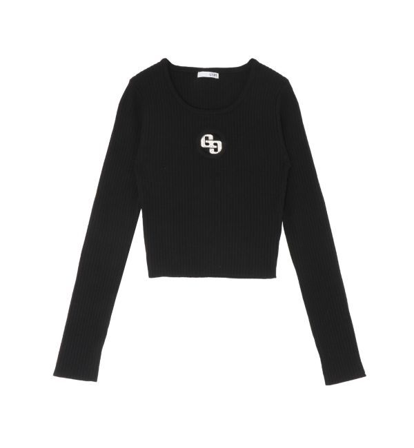 GYDA「GG bijou MOLD long sleeveニットトップス」|ニット・セーター|