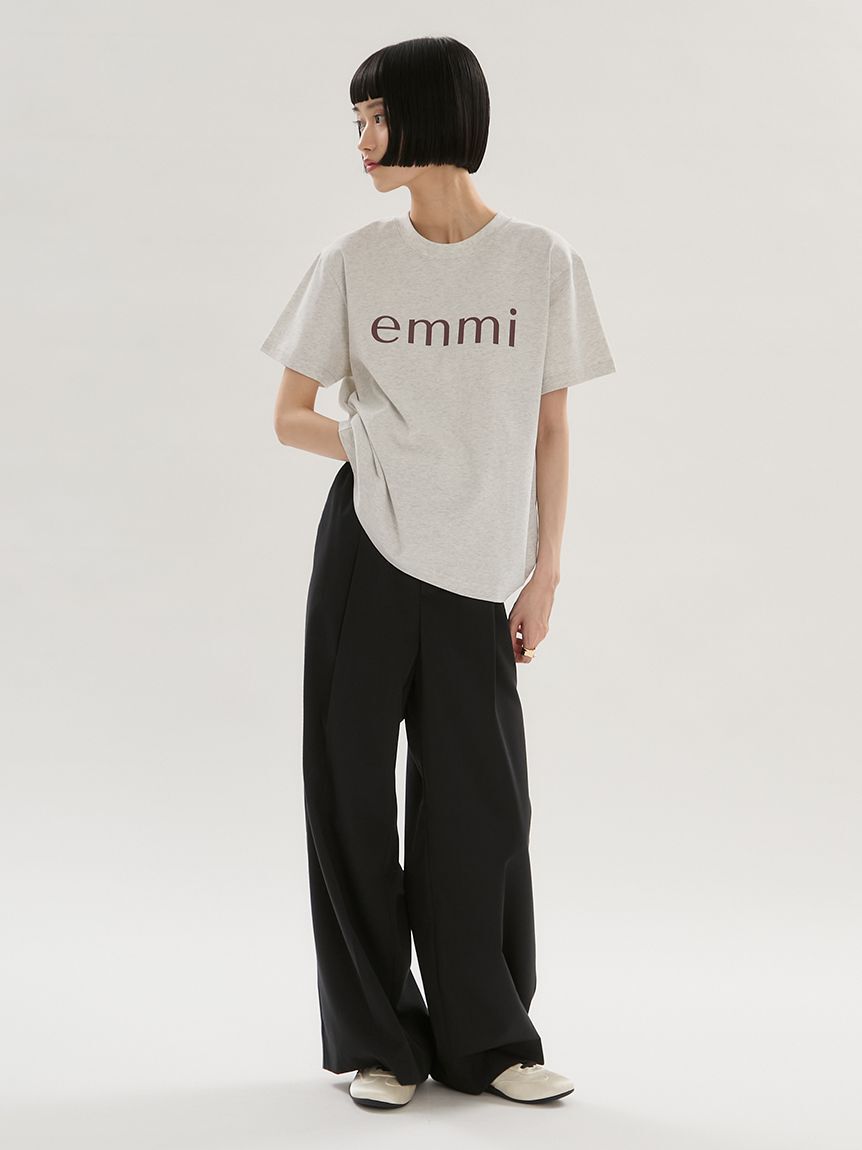 emmi atelier「ベーシックemmiロゴTシャツ」|Tシャツ・カットソー|