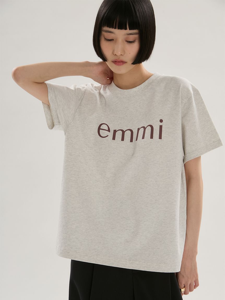 emmi atelier「ベーシックemmiロゴTシャツ」|Tシャツ・カットソー|