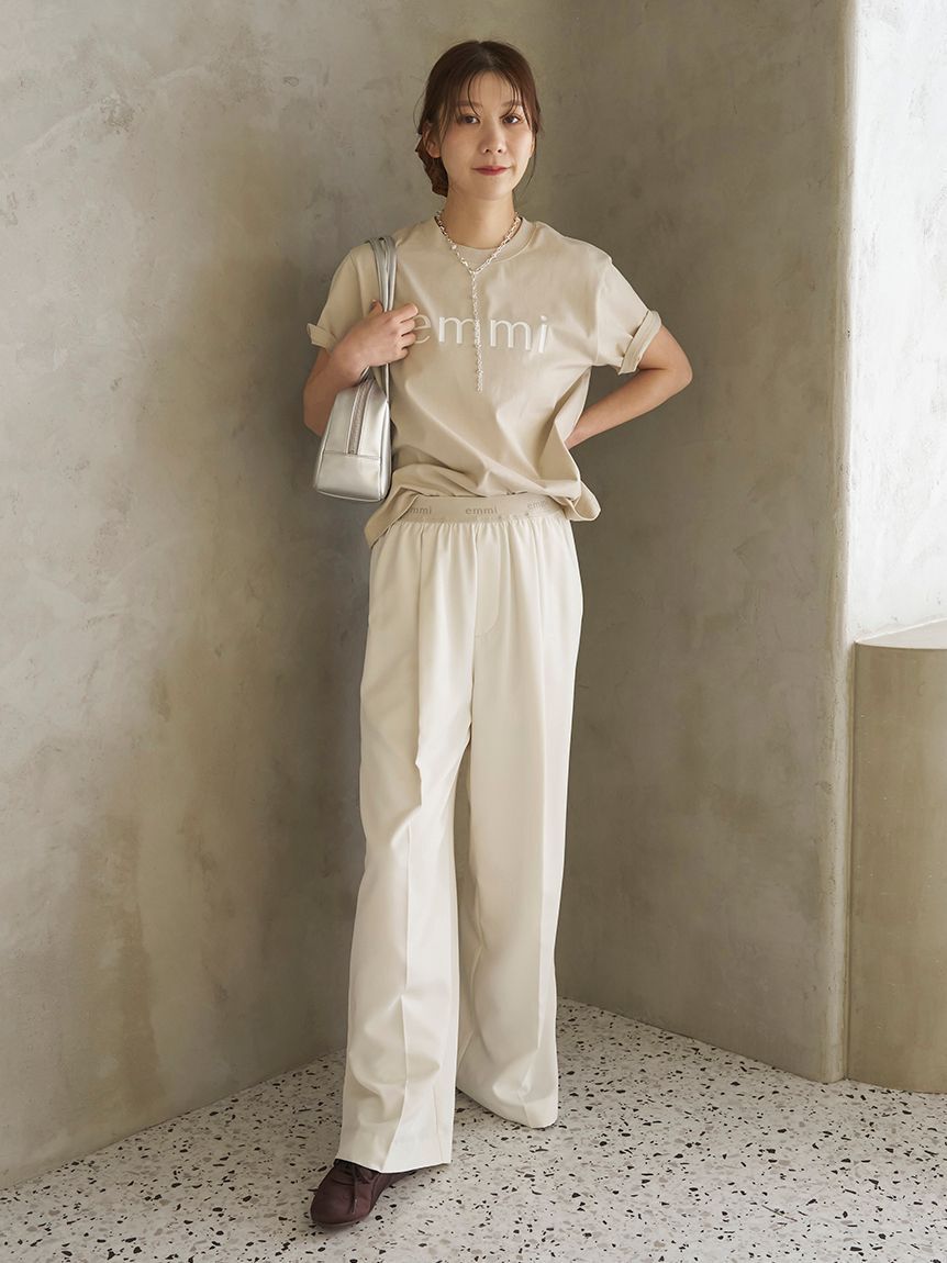 emmi atelier「ベーシックemmiロゴTシャツ」|Tシャツ・カットソー|