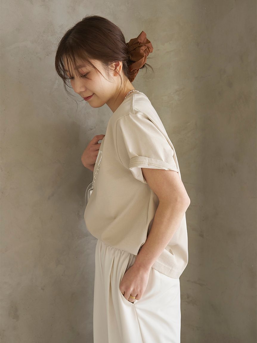 emmi atelier「ベーシックemmiロゴTシャツ」|Tシャツ・カットソー|