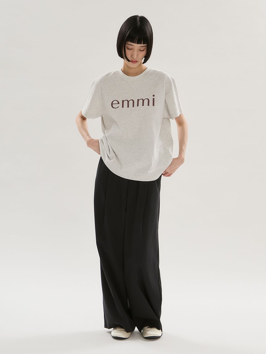 emmi atelier「ベーシックemmiロゴTシャツ」|Tシャツ・カットソー|