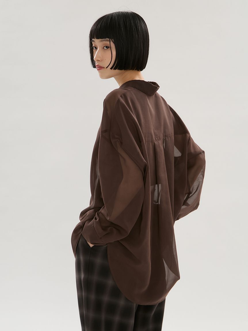 emmi atelier「シアーシャツ」|シャツ・ブラウス|
