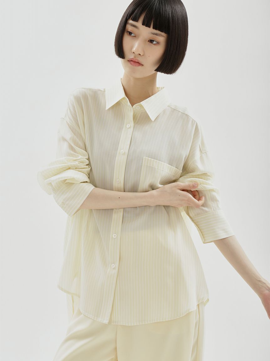 emmi atelier「【ONLINE限定カラーあり】ベーシックシャツ」|シャツ・ブラウス|
