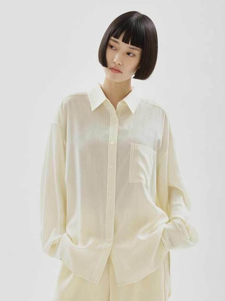 emmi atelier「【ONLINE限定カラーあり】ベーシックシャツ」|シャツ・ブラウス|YEL