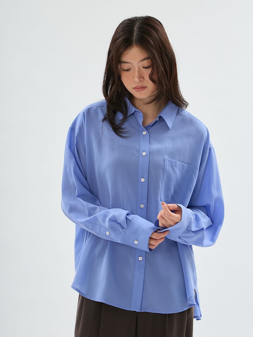 emmi atelier「【ONLINE限定カラーあり】ベーシックシャツ」|シャツ・ブラウス|BLU