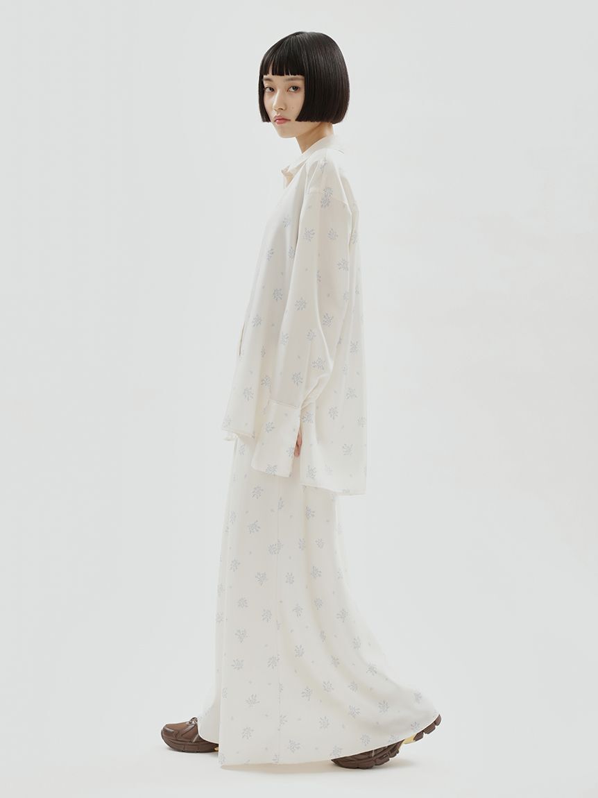 emmi atelier「フラワープリントシャツ&times;スカーフセット【セットアップ対応】」|シャツ・ブラウス|