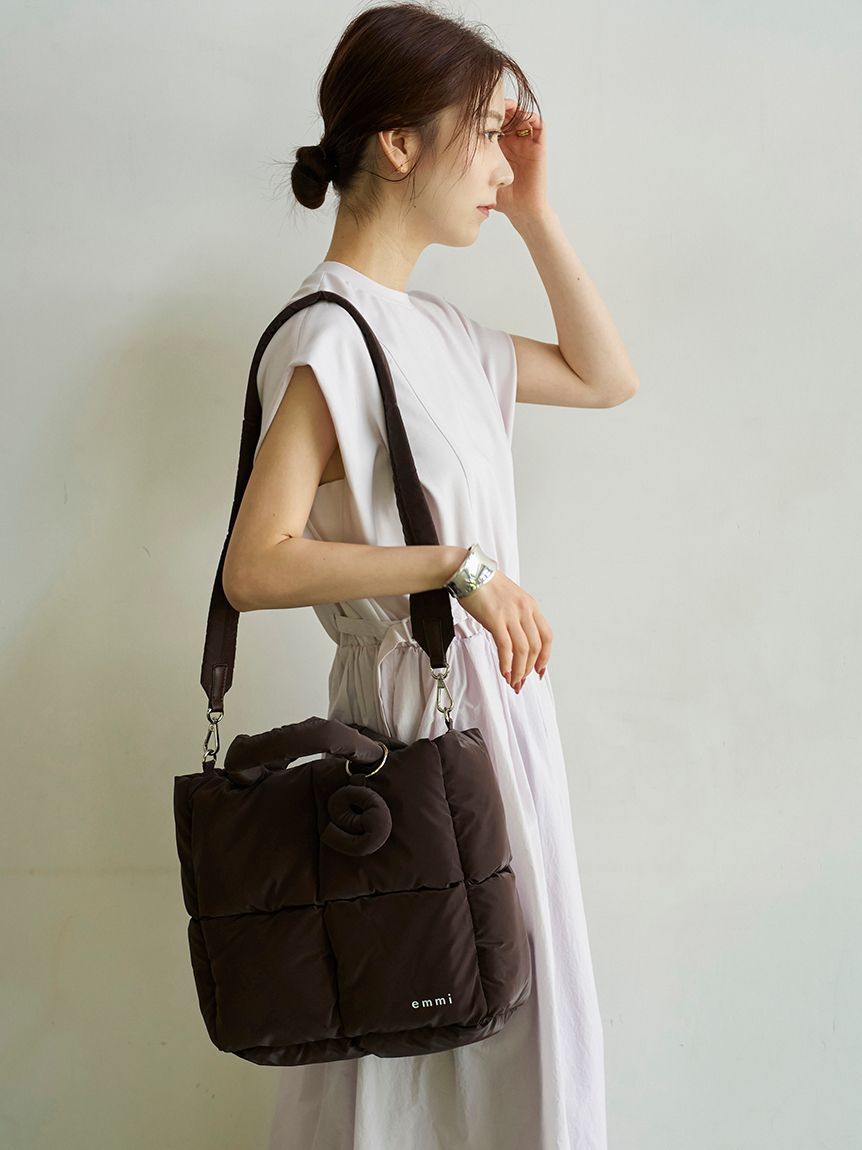 emmi atelier「ecoパデットビッグショルダーバッグ」|ショルダー・メッセンジャー|