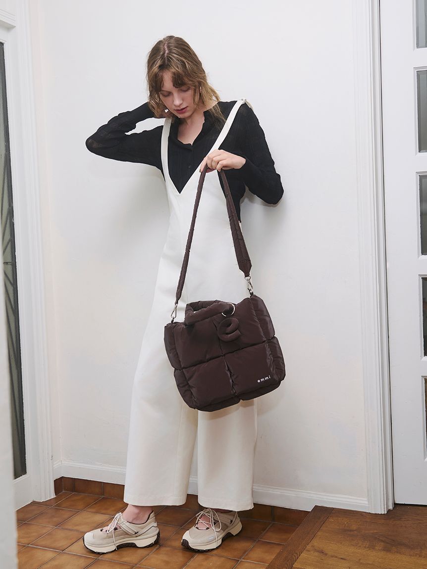 emmi atelier「ecoパデットビッグショルダーバッグ」|ショルダー・メッセンジャー|