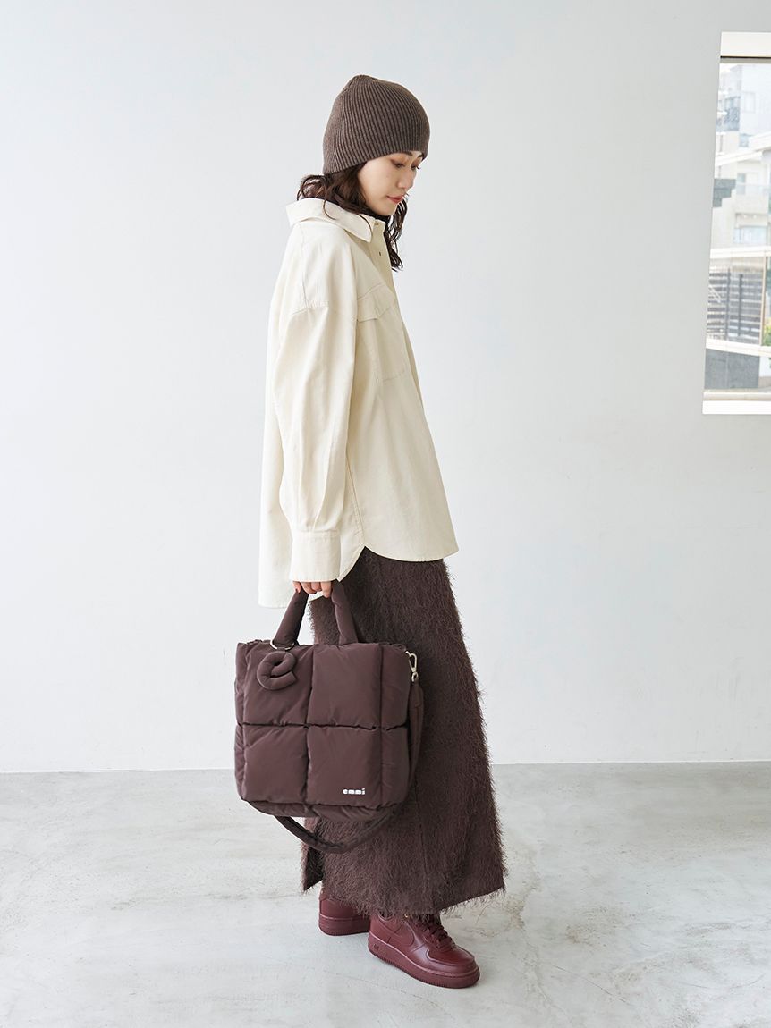 emmi atelier「ecoパデットビッグショルダーバッグ」|ショルダー・メッセンジャー|