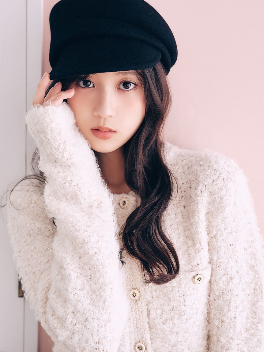 SNIDEL「【HIGH QUALITY】アルパカシルクミックスニットジャケット」|テーラードジャケット|