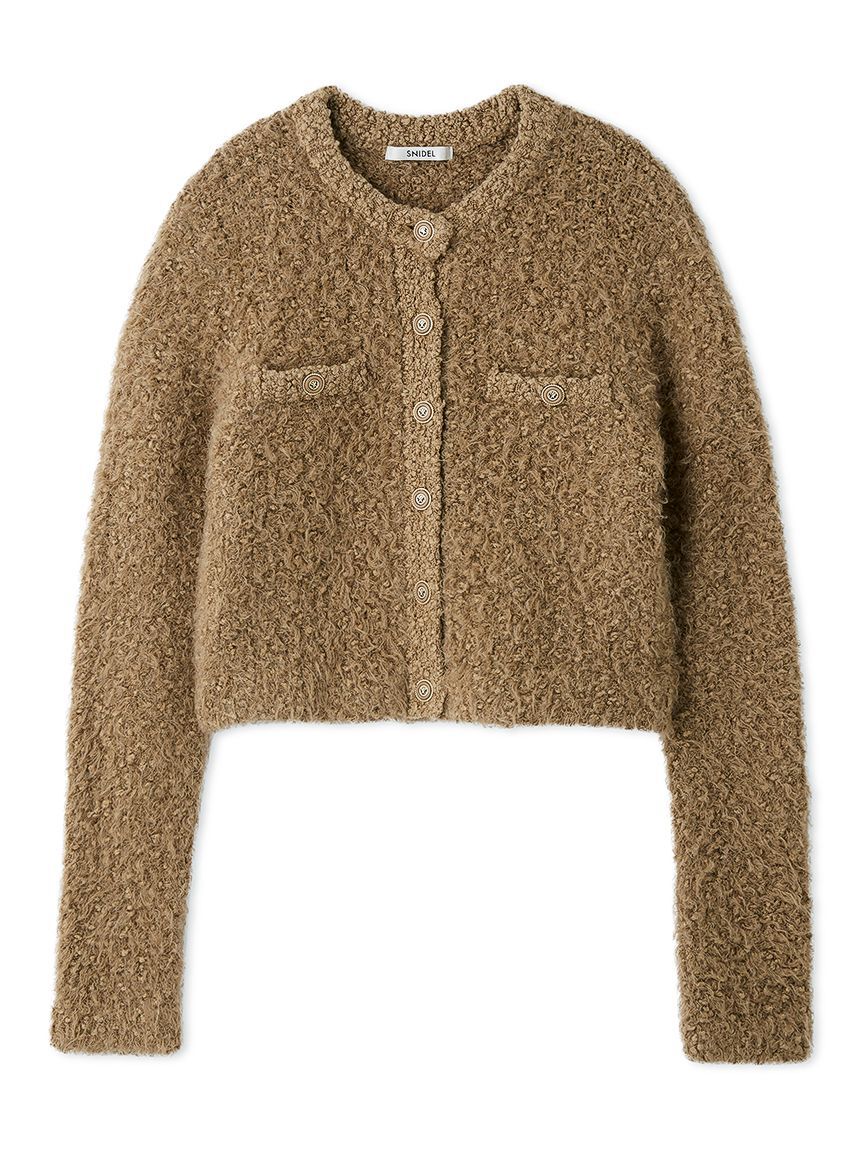 SNIDEL「【HIGH QUALITY】アルパカシルクミックスニットジャケット」|テーラードジャケット|CML