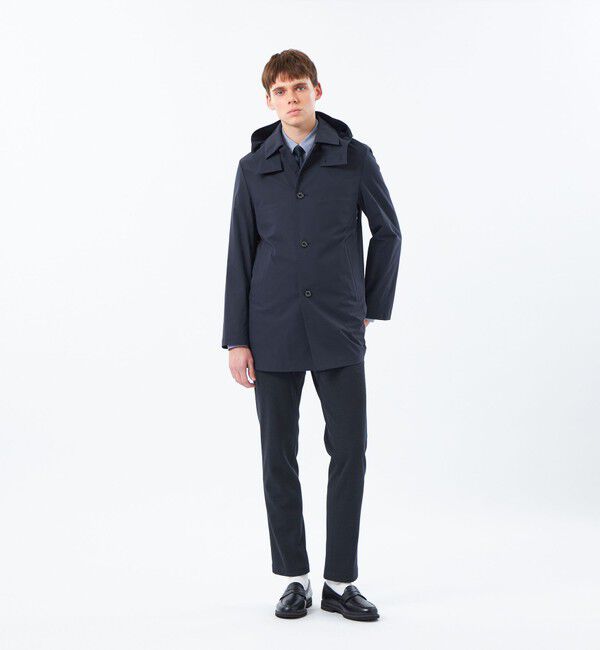 MACKINTOSH PHILOSOPHY「シャドーリップストップ  WELLINGTON(ウェリントン) BT HOOD SHORT」|ステンカラーコート|
